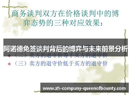 阿诺德免签谈判背后的博弈与未来前景分析 阿诺德免签谈判背后的博弈与未来前景分析